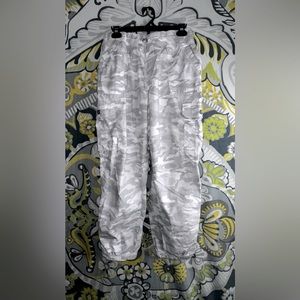 Calvin Klein white and grey camo cargo pants